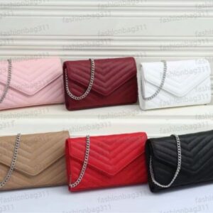 Designer bag Envelope handbag Luxury Bags caviar leather small square bag women's crossbody bag chain bag mini bag black red white Shoulder bags casual chain bag