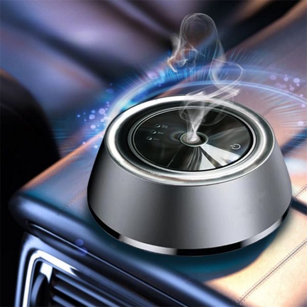 Smart Car Ultrasonic Aroma Diffuser Humidifier Cologne Rose Fragrance Fog Aromatherapy Fragrant Air Freshener Deodorant Use China Style Modulation Essential Oil