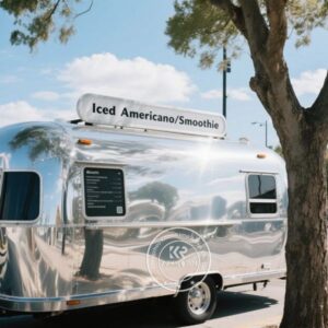 LOGO Customized Mobile Food Trailer Catering Trailer BBQ Restaurant bar Cart Fully Equipped Food Truck for Sale