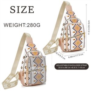 Cross-border Bohemian national style European and American retro zipper canvas multi-functional bag mouth chest bag crossbody bag shoulder strap women