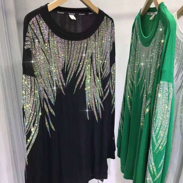 Plus Size men's Short Sleeve T-Shirt Fashion Shiny Rhinestone Cotton Casual Knit Style 4XL tshirtsformen Wholesale