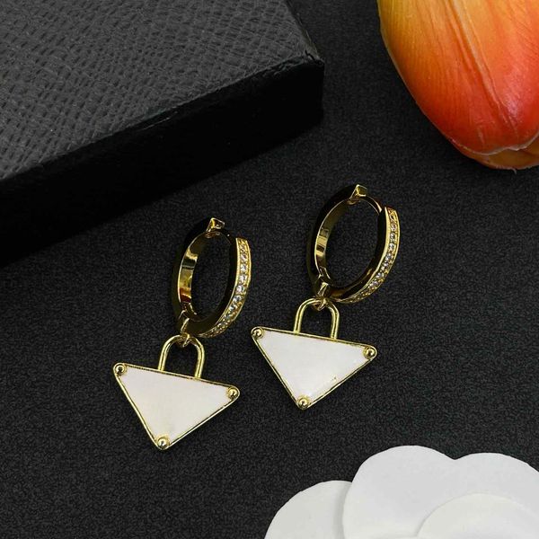 Women Letter Stud Earrings 18K Gold Plated Luxury Designer Earings Geometric Fashion Wedding Party Jewelry