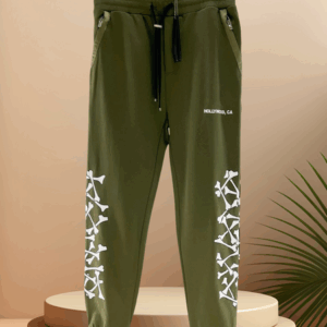 Stylish Men's Embroidered Camo Printed Cargo Joggers with Comfortable Elastic Waist for Everyday Wear