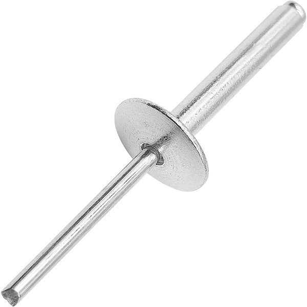 30Pcs Large Flange Extra Long Blind Rivets, Extended Length, Aluminium Large Head Steel Shank Mandrel Long-Shaft Pop Rivets