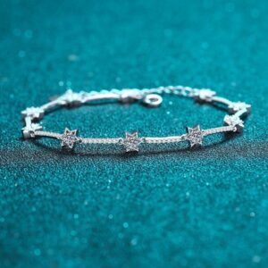 Trendy Personalizable Jewelry Band Made of Superior Quality 925 Silversmith Workmanship & Astral Gemstone Details