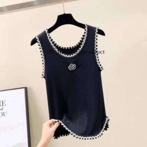 Women's mimi vest designer tank top women tank tops designer luxury vest sleeveless camis pure cotton knitted camisole tees Women's mumus Sleeveless vests size 742 c21