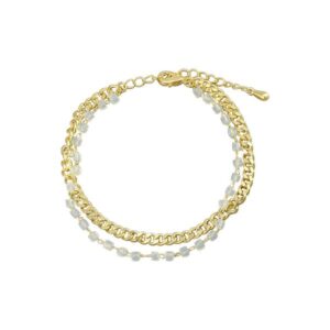 minimalist double layered bracelet copper resin beads trendy for gifting daily outfits stylish jewelry