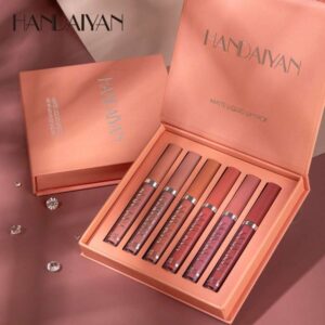 designer HANDAIYAN Han Daiyan Beauty Waterproof Non stick Cup Lipstick Set Matte 6-piece Lip Color Lip Glaze Gift Box