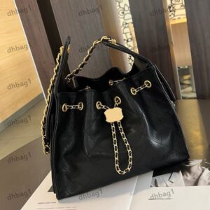 40/30cm Tote Bag Bucket Bag Designer Women's Shoulder Bag Leather Grille Gold Hardware Metal Clasp Mattilas Chain Handheld Crossbody Bag Shopping Bags Makeup Sacoche