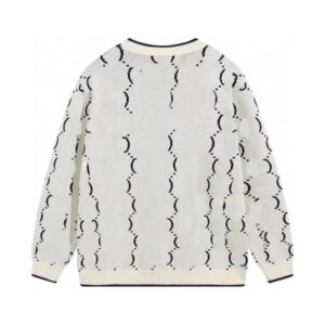 Women Sweater Knitted Sweater Full Print Fashion Long Sleeve Soft Round Neck Sweater Women's Autumn/Winter Hoodie Long Knitted Top S-XL