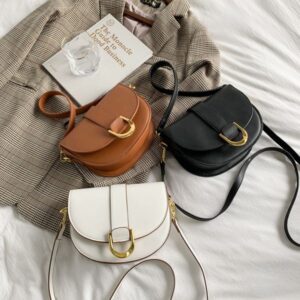 Free Shipping New Designer Bag Minimalist Women's Small Handbag Fashion Single Shoulder Underarm Saddle Bag Wallet