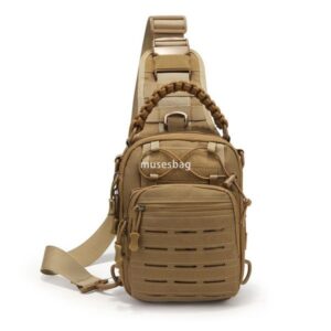 Foreign trade men's chest bag outdoor sports single shoulder crossbody bag army fans multi-functional waterproof wear-resistant camouflage tactical chest bag