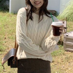 Women Knits Tops Trendy Sweet Style Knit Cardigan Designer Embroidered Soft Cotton Slim Fit Asian Size Pink Sky Blue Spring Everyday Look