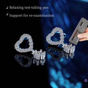 S925 pure silver morganite stud earrings – heart-shaped / octagonal star design – certified by gemstone testing pen – elegant earrings for special occasions