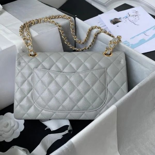 Designer bag luxury designer bag Shoulder Bags 2025 Top Tier Quality Fashion womens Portable Single Shoulder Crossbody Black Cross body Purse Quilted handbags 25CM