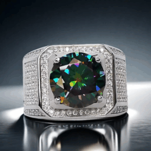 5CT Moissanite 925 sterling silver men's ring Classic European and American fashion bestseller large-carat wedding ring essential jewelry ring for successful men