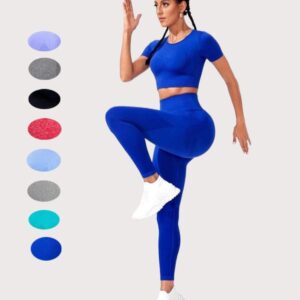High end women's yoga aligned tight pants set fitness suit running slim fit without awkward jumping skin buckle tie dye seamless tight shorts training suit