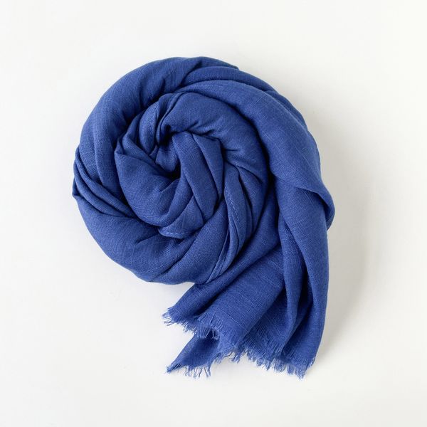 8020 style solid color mid-length scarf European and American