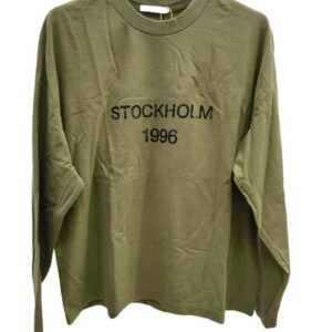 24fw Europe Oversize Letter Print Washed Vintage Tee Long Sleeve Designer T shirt Casual Fashion Skateboard Men Women Graphic T-shirt