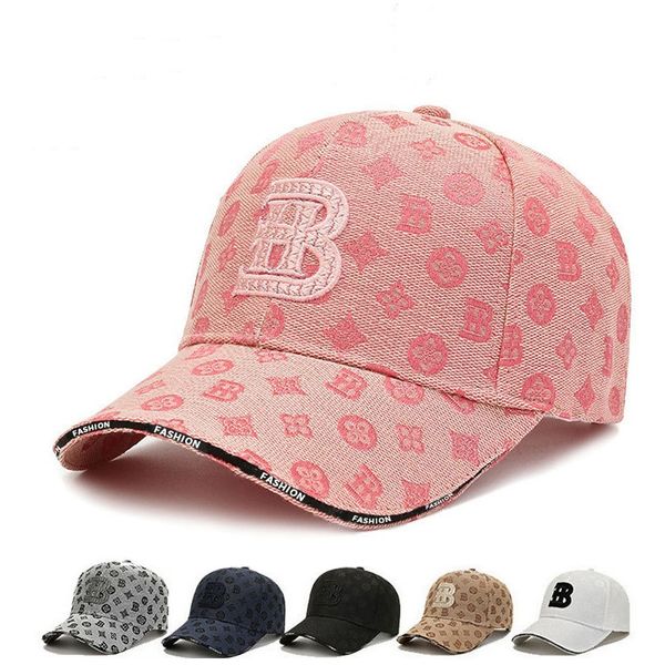 Ball Caps Old flower light luxury letter hat children's Korean version trendy sun hat men's duckbill cap baseball cap