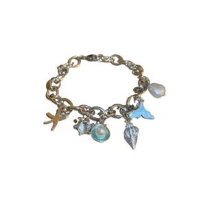 Starfish Shell Conch Bracelets For Women pearl Goldcolor Chain Bracelet Bangle Ocean Wristband Summer Beach Jewelry