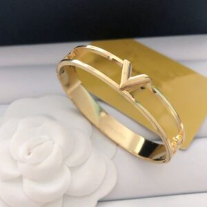 18K Gold Plated Classic Bracelets Women Bangle Luxury Designer Jewelry Crystal Stainless Steel Lovers Gift Bangles Mens Bracelet with Box