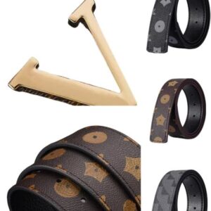Designer designed men's belt stylish letter belt classic buckle perfect accessories for professional clothing