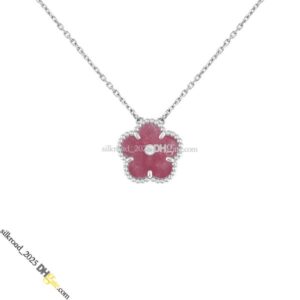 Hypoallergenic Alhambra Clovers Necklace by Woman's Designers Featuring Gemstone Charms