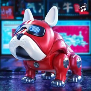 Electric/RC Animals Dance Music Bulldog Robot Intelligent Interactive Dog With Light Toys For Children Kids Early Education Baby Toy Boys Girl 240407