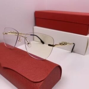 Luxury Brand Oversized Rectangular Sunglasses with UV400 Lenses for Men and Women Square UV Rimless Buffalo Leopard Sun Glasses UV400 Sport Oversized Eyeglasses