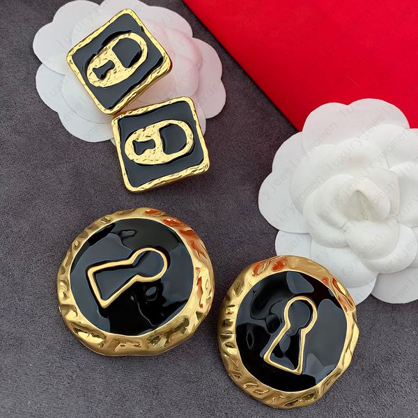Big Stud Earrings Statement Jewelry Oversized Earring Jewellery 18K Gold Plated Hypoallergenic Stainless Steel Retro Vintage Style Luxury Earrings Gift