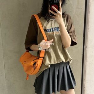 Summer new crossbody bag women's unisex wind casual fabric saddle bag simple lightweight wide strap bag trend