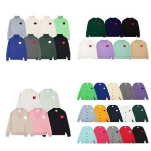 Women Men Sweater France High Street Sweat Shirts Europe Fashion Cardigan Knit Sweater Jumper Designer Sweatshirts Embroidery High End Sweaters Size S-XL