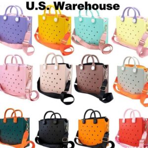 Durable Waterproof Beach Bag for Women's Swim & Gym Travel Shoulder Tote Multi-Purpose Outdoor Water Resistant Satchel Perfect for Beaching Trips