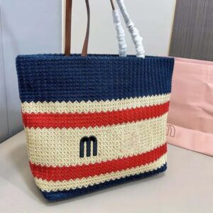 Beach bags Designer bags Tote bags Luxury bags Straw hat bags Travel shopping bags Large capacity women's handbags Hollow woven monogram shoulder bag