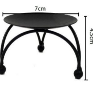 Retro minimalist wrought iron geometric round three-dimensional metal crafts table decoration ornaments candle holders