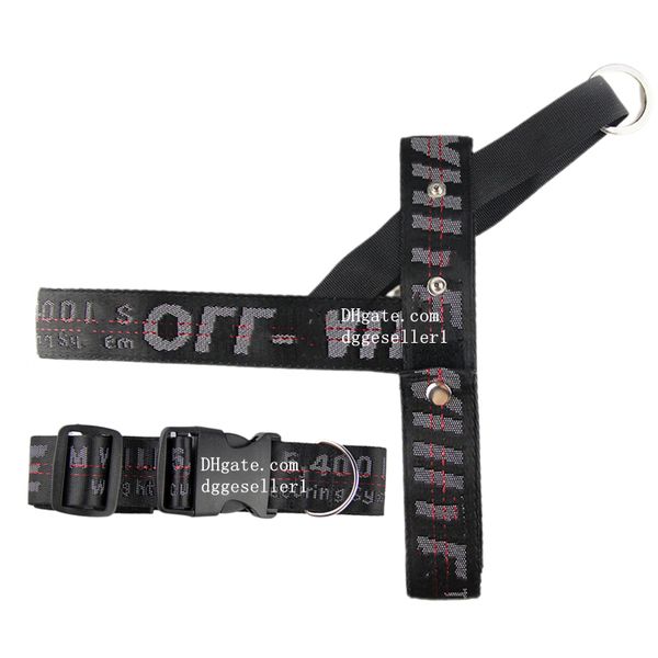 Designer Collar Leash set No Pull for Small Medium Dogs, Soft Nylon & Easy Walk Dog Harnesses, Chest Adjustable, Escape Proof Pet Harness Black S B127