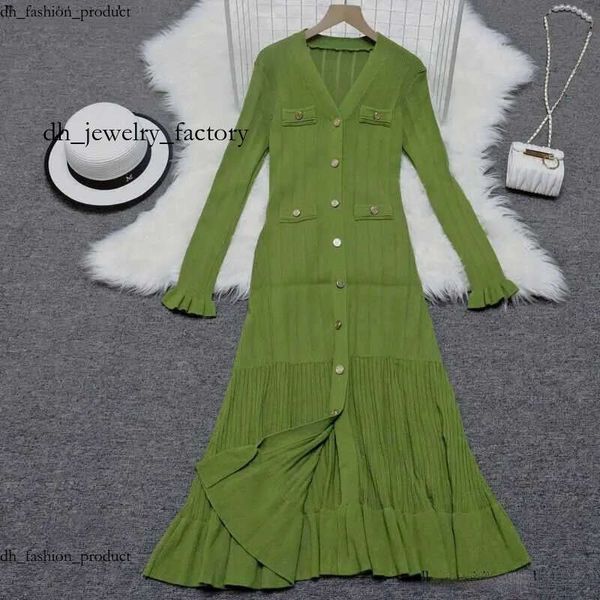 Sandro Dress For Woman Ele V Neck Skrit Denim Knitted Long Dress Women Fashion Short Summer Dress Sve Buttons Dresses 2025 Chic Office Lady Pockets Robes 8fa 1f2 dd9