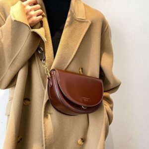 Internet celebrity saddle for women 2022 summer new Korean version niche design chain bag, Western style single shoulder bag