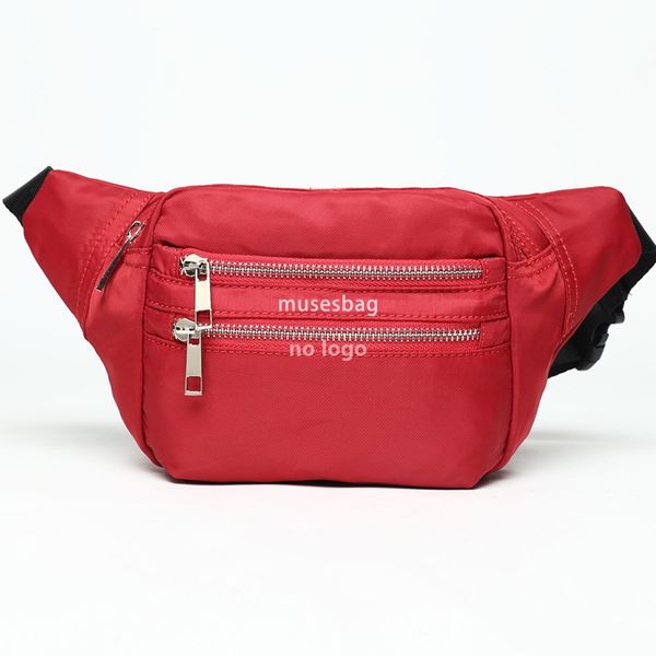 New men's waist pack fashion canvas solid color waist pack sports leisure wear-resistant multi-functional waist pack wholesale