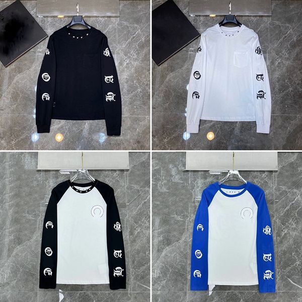 ch hoodie mens designer t shirts ch shirt Men Women Letter Printed Tshirts Fashion Spring Summer Long Sleeve Tops Hot Sale Styles Breathable T-Shirts c68