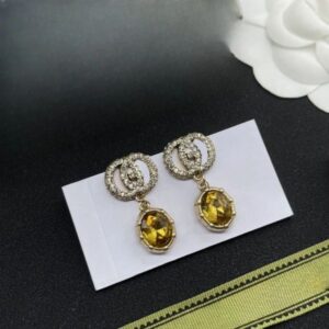 Luxury Brand Gold Plated Earring Letter Ear Stud Women Pendant Earrings for Wedding Party Jewelry Accessories High Quality Jewelry gifts