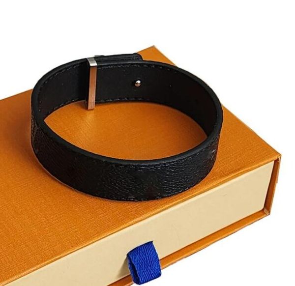 Old Hat Leather Punk Hip Hop Titanium Metal Leather Bracelet Gift Set - Non-fading - Beautiful Packaging