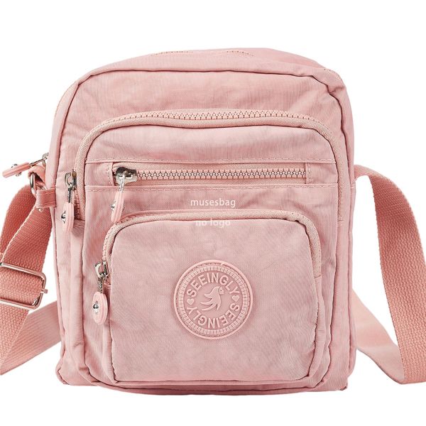 New daily simple single shoulder crossbody bag foreign trade waterproof wear-resistant lightweight multi-pocket large capacity nylon wash bag wholesale