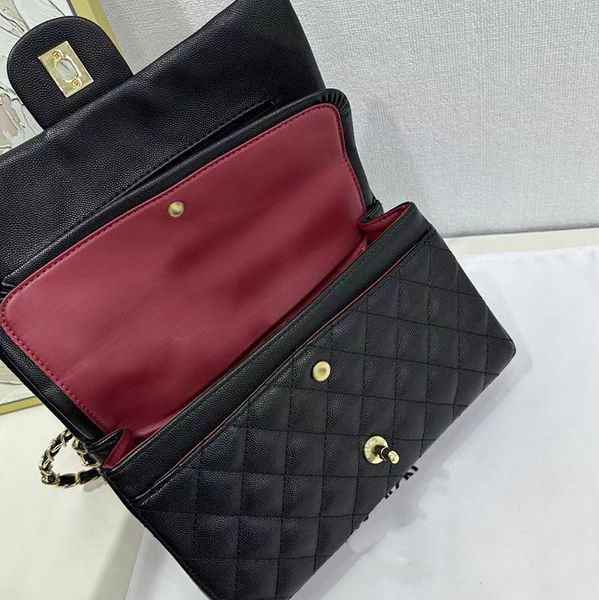 Designer bag Classic leather Woman Women luxurys Shoulder bag Handbags Messenger Clutch Flap crossbody Wallet lady clutch Fortune bag 25.5m