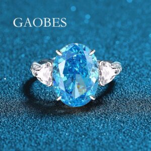 Chic Ladies' Diamond Accentuated Bands Featuring Colorful Gems Set On Premium Quality Stainless Steel Base