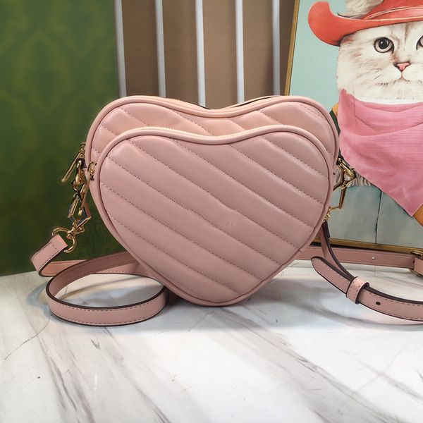 Designer Crossbody Bag Handbag Designer Bag Luxury Handbags Designers Womens Purse High Quality Genuine Leather Heart Bag Mini Pink Purse For Women Cross Body Bag