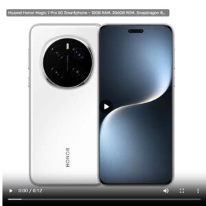 2025 Huawei Honor Magic 7 Pro 5G Smartphone – 12GB RAM, 256GB ROM, Snapdragon 8 Elite, 200MP Camera, 5850mAh Battery, 6.8" 120Hz Full Screen, Fingerprint ID, NFC