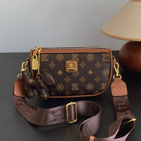 Bag female fashion printed dumpling new retro temperament simple everything single shoulder crossbody bag 2025s hot