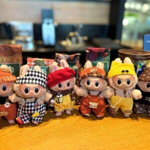 Labubu Doll+Clothes Plush Vinyl Doll Bag Pendant Keychain